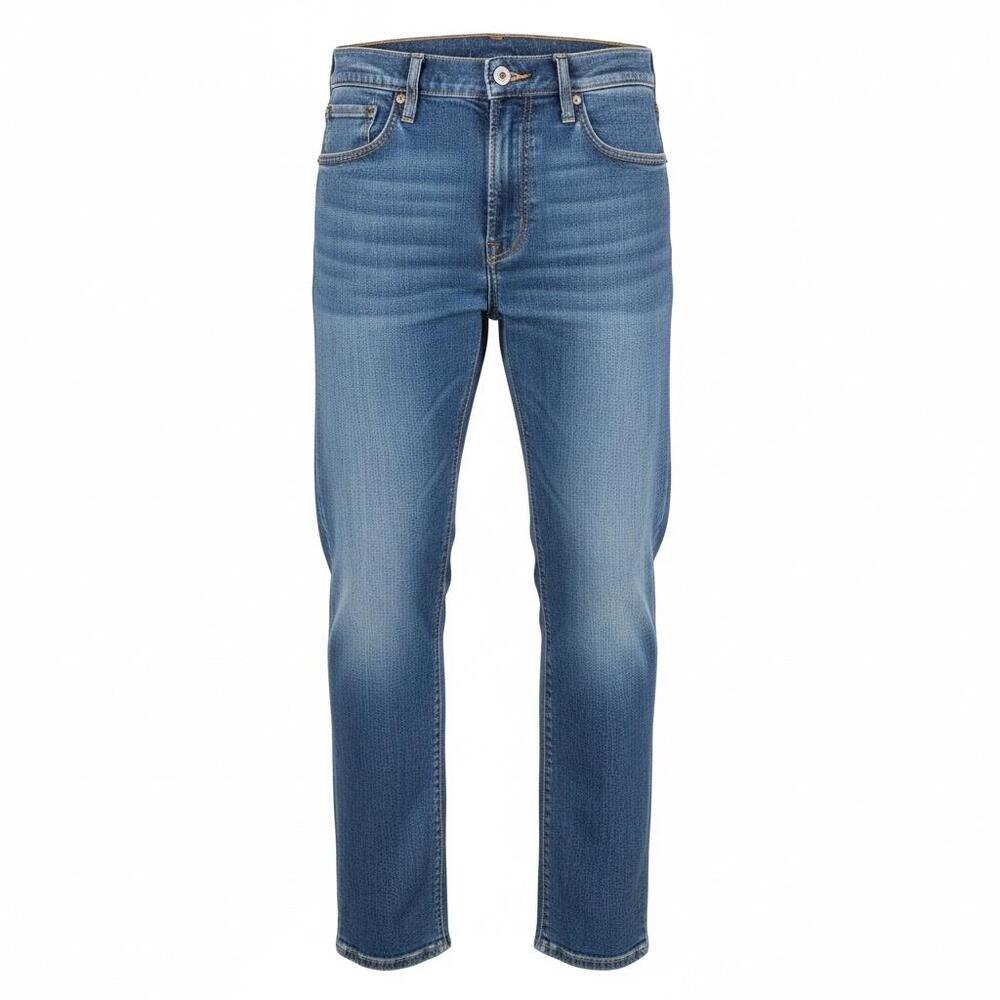Levis 502 Jeans Mens 33x26 Blue Medium Wash Denim Regular Fit Tapered Stretch